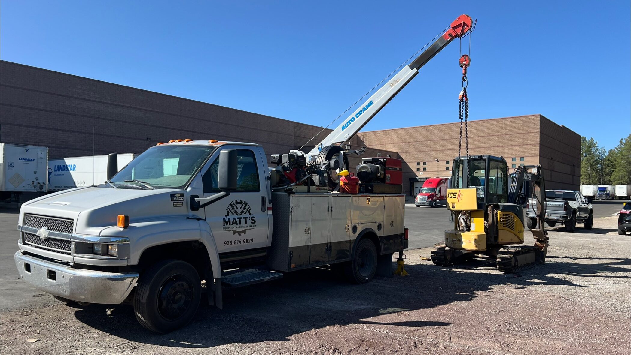 Complete on-site field repair services for heavy equipment.